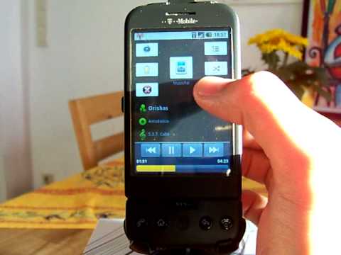 Andromote UPnP Control Point for Android based phones like T-Mobile G1