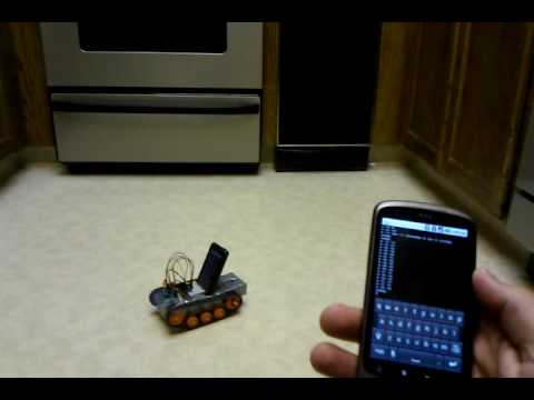 Using Three Android Phones To Control A Robot